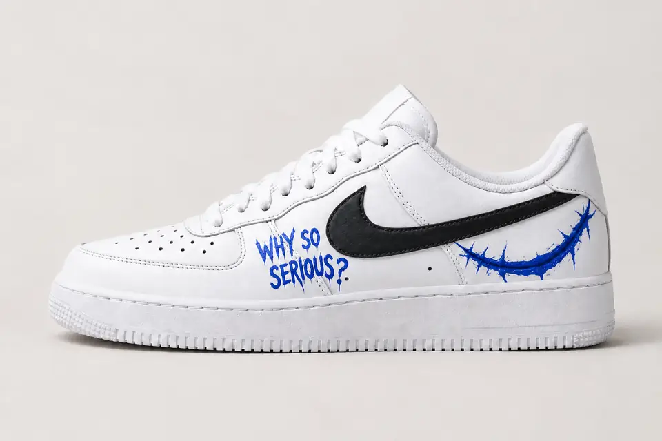 Air Force 1 Joker coloris bleu, vue de profil