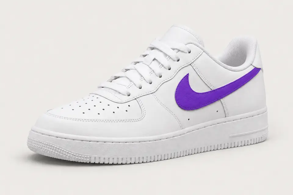 Air Force 1 Lila Femme coloris violet, vue de trois quarts