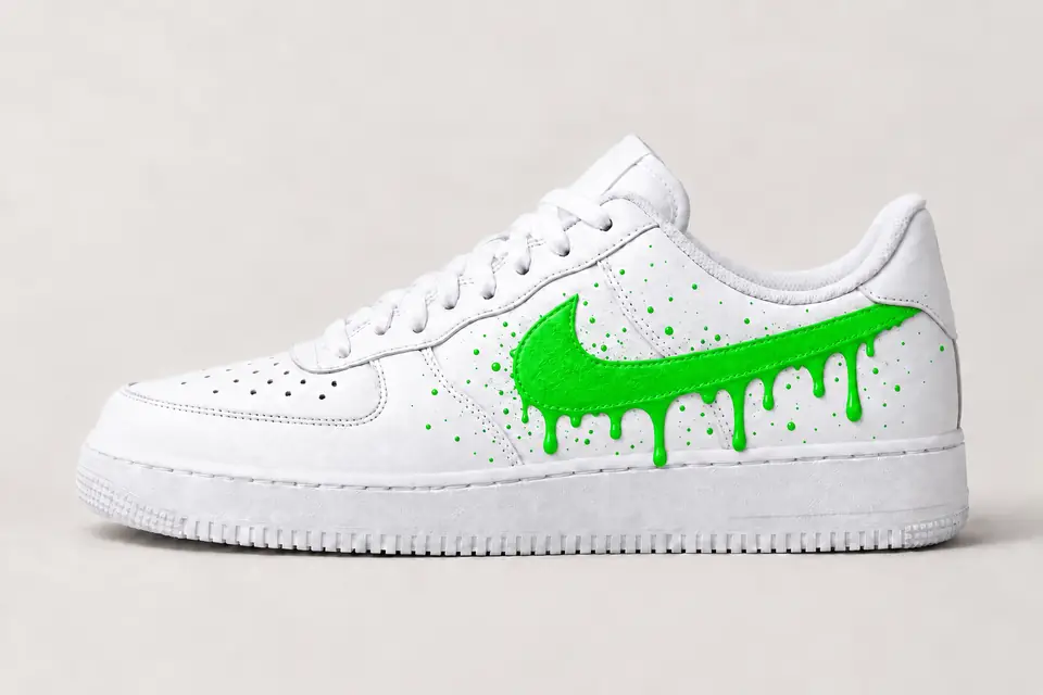Air Force Bébé Garçon Drip coloris vert, vue de profil