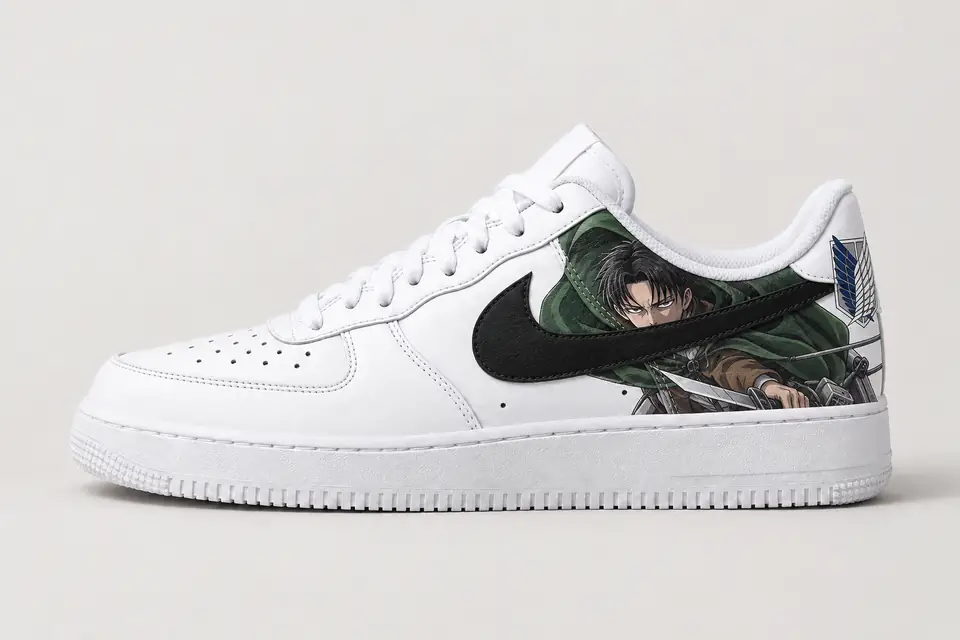 Air Force One Custom SNK coloris noir, vue de profil