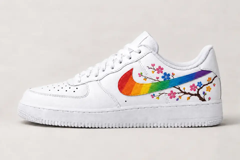 Air Force One Fleur de Cerisier coloris multicolore, vue de profil