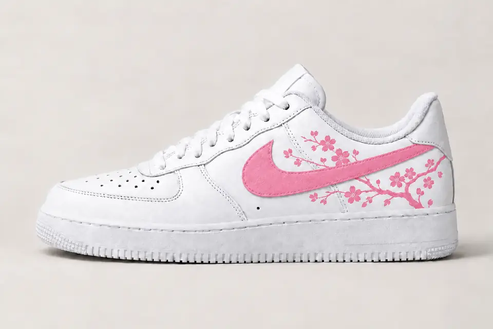 Air Force One Fleur de Cerisier coloris rose, vue de profil