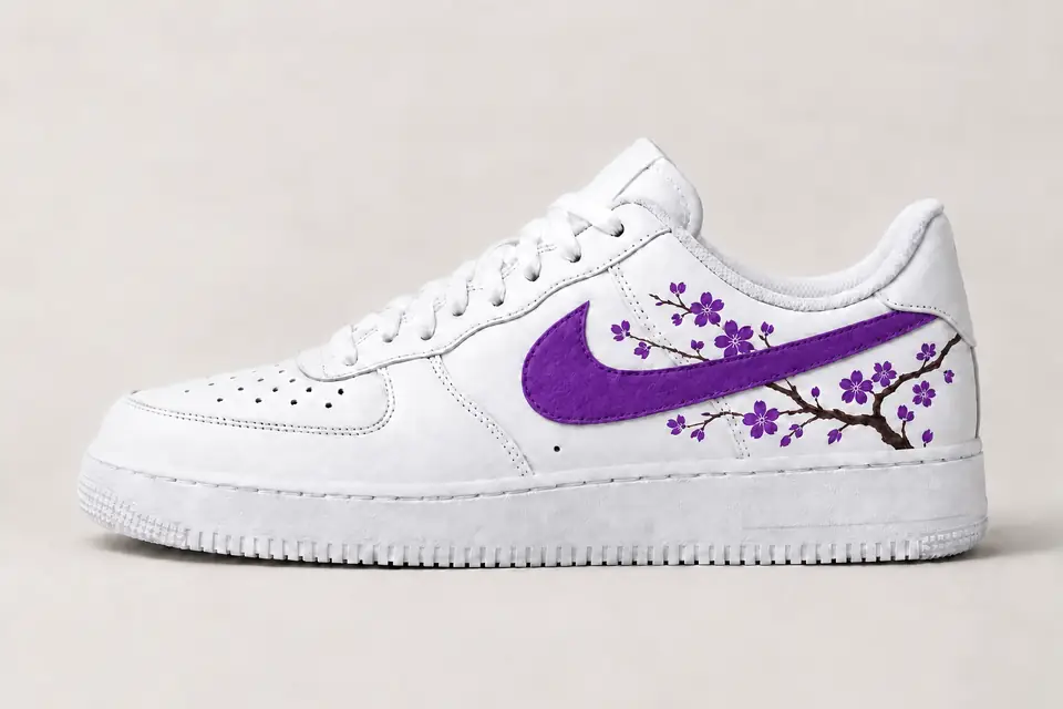Air Force One Fleur de Cerisier coloris violet, vue de profil