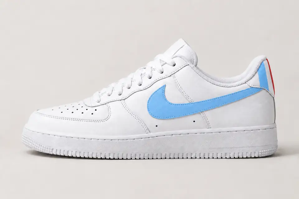Air Force One Marseille coloris bleu ciel, vue de profil