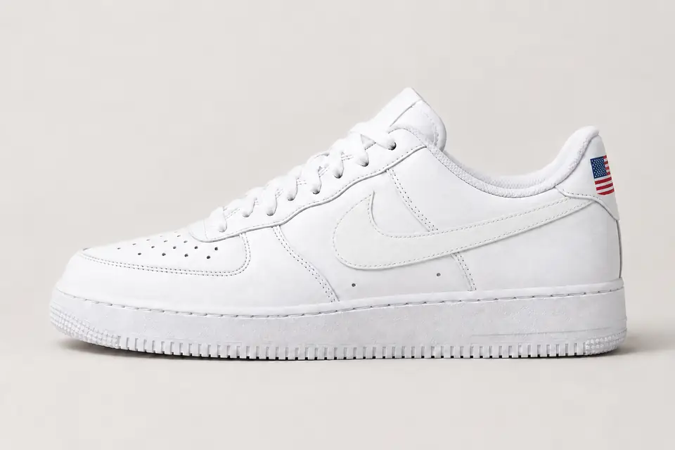 Air Force One USA coloris blanc, vue de profil