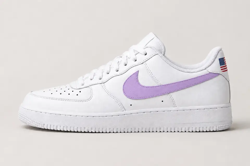 Air Force One USA coloris pastel, vue de profil